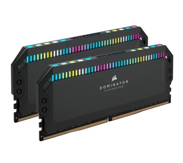 Corsair Dominator Platinum RGB 64GB (4x16GB) DDR5 UDIMM 6600Mhz C32 1.1V Black Desktop PC Gaming Memory