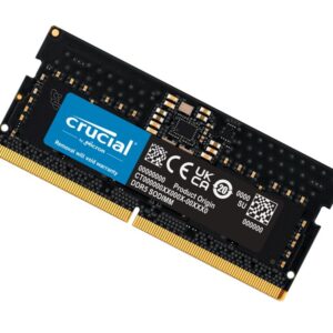 Crucial 8GB (1x8GB) DDR5 SODIMM 4800MHz C40 1.1V Notebook Laptop Memory