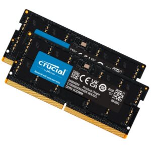 Crucial 64GB (2x32GB) DDR5 SODIMM 4800MHz C40 1.1V Notebook Laptop Memory