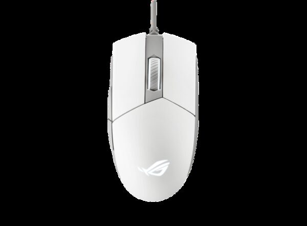 ASUS ROG STRIX IMPACT II MOONLIGHT WHITE Ambidextrous style ergonomics gaming mouse featuring 6