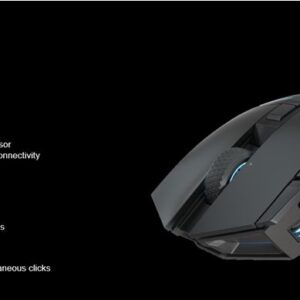 Do more on the MMO battlefield and beyond. The CORSAIR DARKSTAR gaming mouse boasts an arsenal of 15 programmable buttons