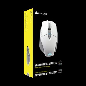 Make all your clicks count with the CORSAIR M65 RGB ULTRA WIRELESS Tunable Gaming Mouse