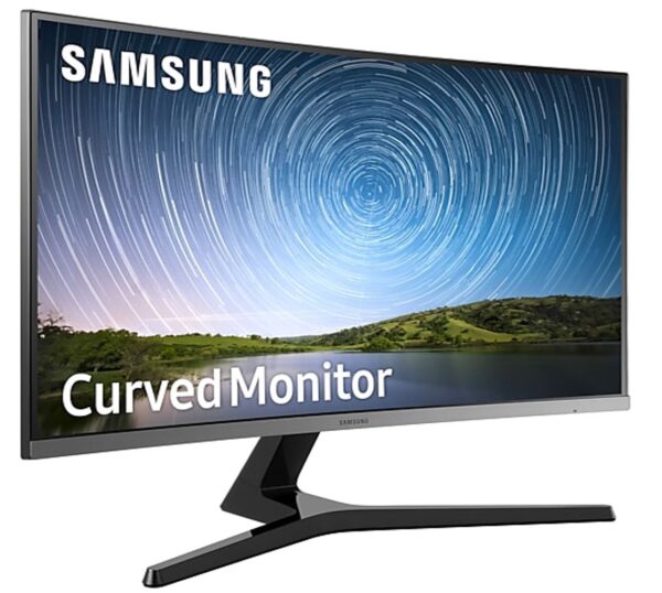 Samsung R500 27" 60Hz FHD FreeSync Curved Gaming Monitor 1920x1080 4ms 16.7M 1800R Tilt VESA D-Sub HDMI Bezeless Game Mode Eye Save Mode Flicker Free