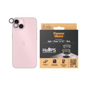 PanzerGlass Apple iPhone 15 / iPhone 15 Plus Hoops Camera Lens Protector - Black (1138)