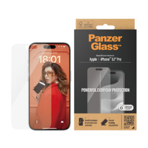 PanzerGlass Apple iPhone 15 Pro (6.1') Screen Protector Classic Fit - Clear (2806)