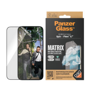 PanzerGlass Apple iPhone 15 Plus (6.7') Matrix Screen Protector With D30 Ultra-Wide Fit - Clear (2819)