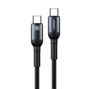 Pisen Braided USB-C to USB-C Cable (1M) Black