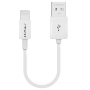 Pisen Lightning to USB-A Cable (20cm) White