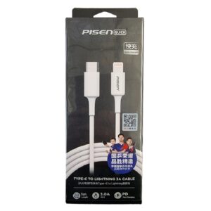 Pisen Lightning to USB-C PD Fast Charge Cable (1M) White