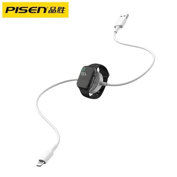Pisen 2-In-1 Apple Watch Charger and iPhone Lightning Cable (1M)