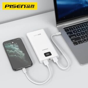 Pisen Dual USB-A Power bank 10500mAh White