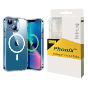 Phonix Apple iPhone 15 (6.1") Clear Rock Shockproof Case With MagSafe