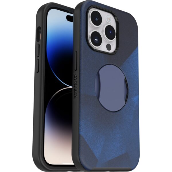 OtterBox OtterGrip Symmetry MagSafe Apple iPhone 14 Pro Case Blue Storm - (77-89884)