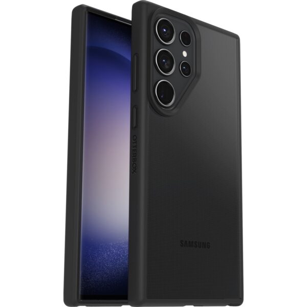 OtterBox React Samsung Galaxy S23 Ultra 5G (6.8") Case Black Crystal (Clear/Black) - (77-91319)