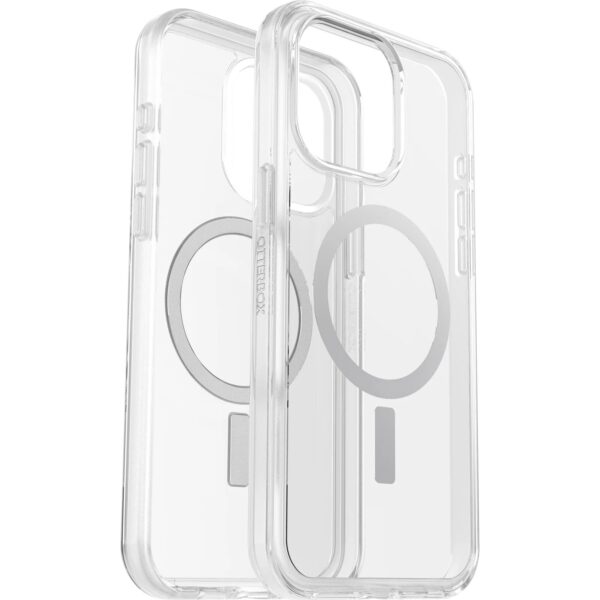 OtterBox Symmetry+ MagSafe Apple iPhone 15 Pro Max (6.7") Case Clear - (77-93081)