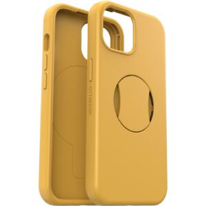 OtterBox OtterGrip Symmetry MagSafe Apple iPhone 15 /iPhone 14 /iPhone 13 (6.1") Case Aspen Gleam 2.0 (Yellow) - (77-93203)