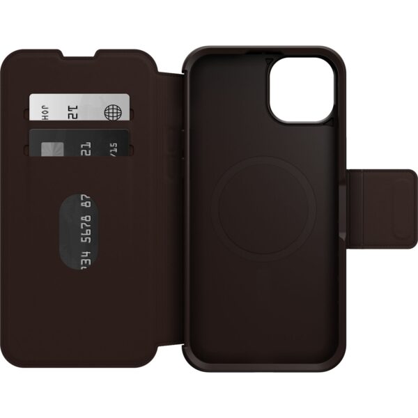 OtterBox Strada MagSafe Apple iPhone 15 Plus (6.7") Case Espresso (Brown) - (77-93563)