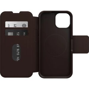 OtterBox Strada MagSafe Apple iPhone 15 (6.1") Case Espresso (Brown) - (77-93571)
