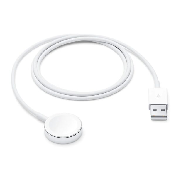 Pisen Apple Watch Magnetic Fast Charger to USB-A White (1m) - White