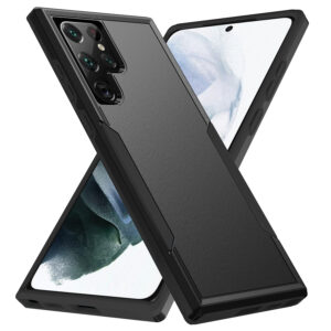 Phonix Samsung Galaxy S22 Ultra 5G (6.8") Armor Light Case Black