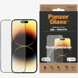 PanzerGlass Apple iPhone 14 Pro Screen Protector Ultra-Wide Fit - Black (2784)