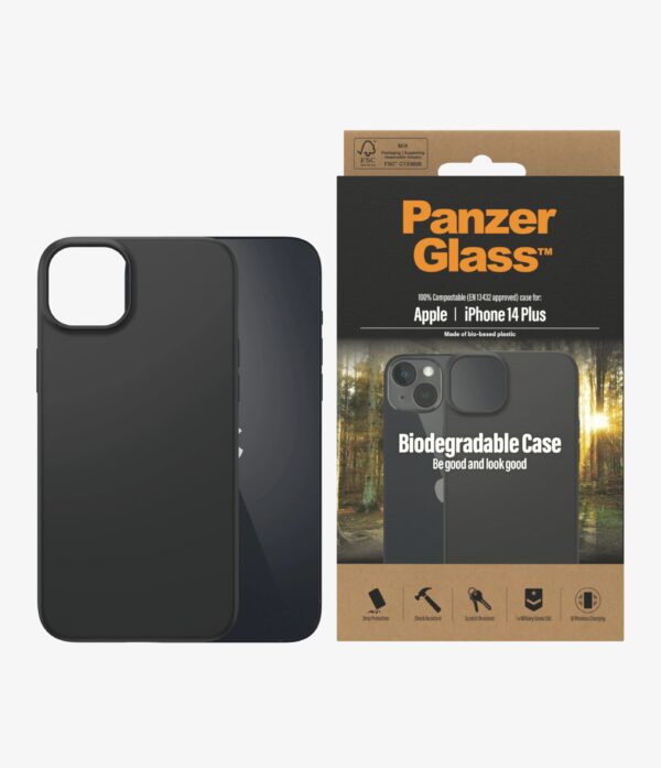 PanzerGlass Apple iPhone 14 Plus Biodegradable Case - Black (0419)