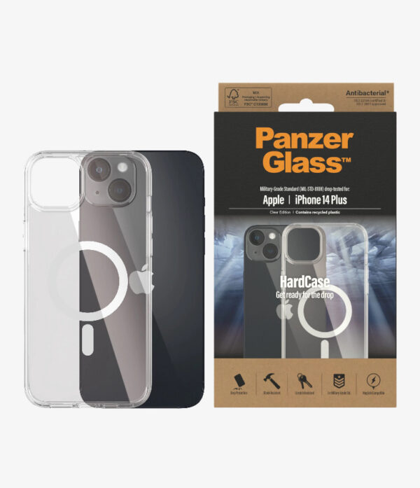 PanzerGlass Apple iPhone 14 Plus HardCase MagSafe Compatible - Clear(0411)