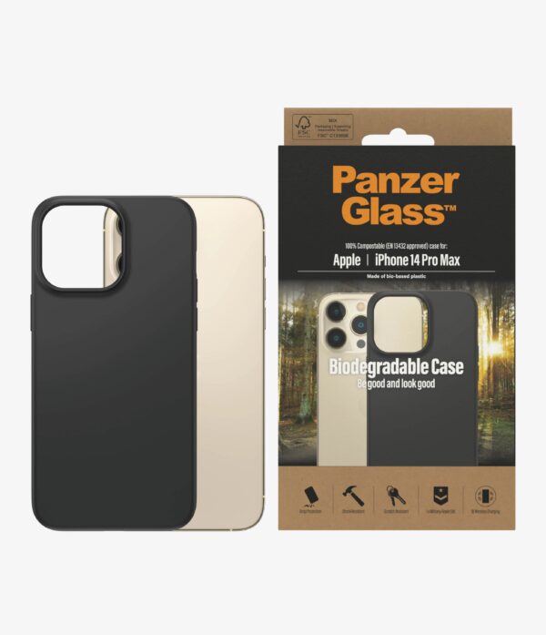 PanzerGlass Apple iPhone 14 Pro Max Biodegradable Case - Black (0420)