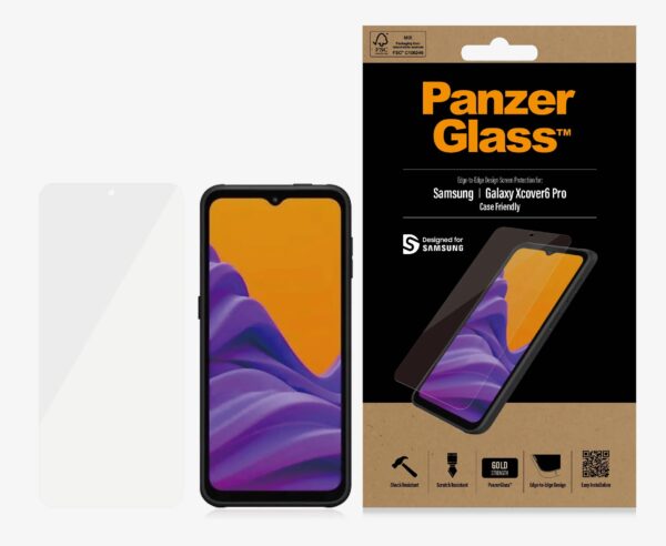 PanzerGlass Samsung Galaxy XCover6 Pro (6.6") / Galaxy XCover Pro 2 Screen Protector Edge-to-Edge - (7309)