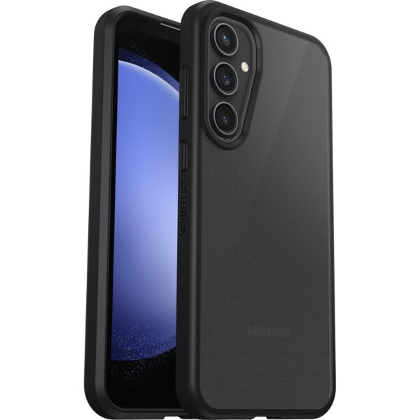 OtterBox React Samsung Galaxy S23 FE (6.4") Case Black Crystal (Clear/Black) - (77-94251)