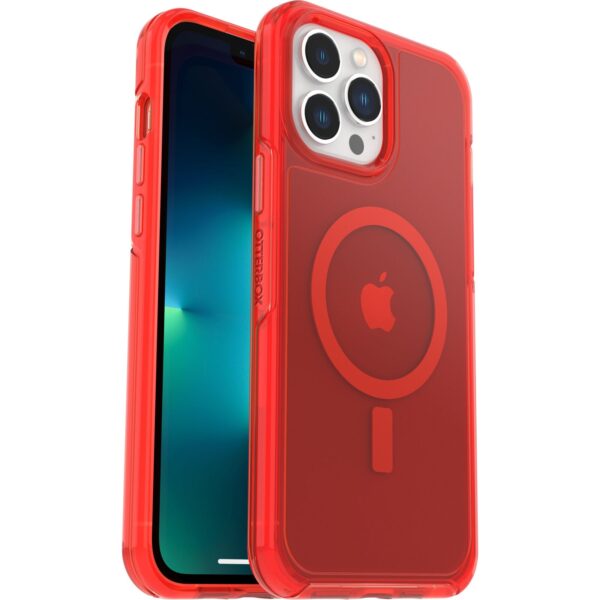OtterBox Symmetry+ Clear MagSafe Apple iPhone 13 Pro Max / iPhone 12 Pro Max Case In The Red - (77-83666)