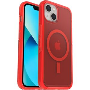 OtterBox Symmetry+ Clear MagSafe Apple iPhone 13 Case In The Red - (77-85646)