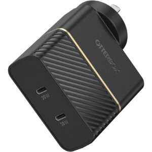 OtterBox 50W Dual Port USB-C Fast Wall Charger - Black (78-80354)