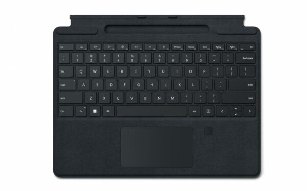 Microsoft Surface Pro 8 Type Cover Keyboard  with Finger Print Reader -  Black