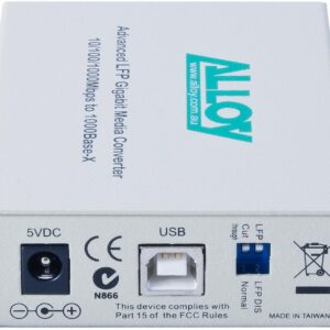 Alloy GCR2000ST 10/100/1000Base-T to Gigabit Fibre (ST) Converter