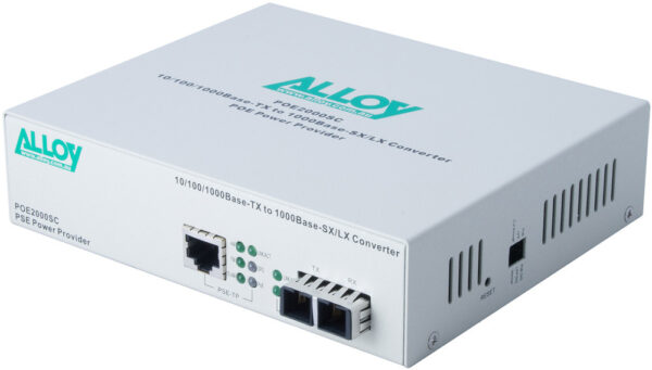 Alloy POE3000SFP 10/100/1000Base-T PoE+ RJ-45 to SFP Converter