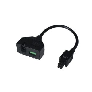 This 4-PIN power connector adapter allows you to easily access I/O functionality for compatible Teltonika Networks devices. It features a standard 4-PIN to 4-PIN power connection with an additional terminal for configurable digital inputs and outputs.