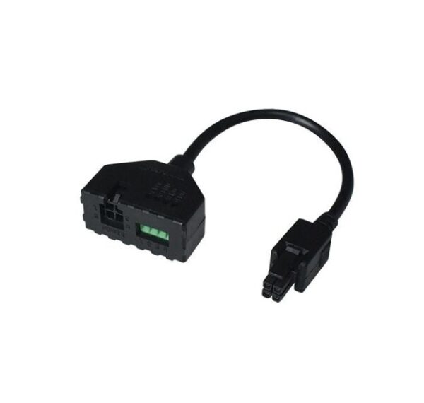 This 4-PIN power connector adapter allows you to easily access I/O functionality for compatible Teltonika Networks devices. It features a standard 4-PIN to 4-PIN power connection with an additional terminal for configurable digital inputs and outputs.