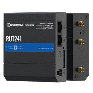 Teltonika RUT241 - Compact industrial 4G (LTE) router equipped with 2x Ethernet ports