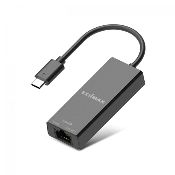 USB-C to 2.5 Gigabit Port: Converts computer’s USB-C port to a reliable wired 2.5Gbps LAN port