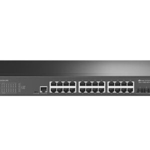 TP-Link TL-SG3428X-UPS JetStream 24-Port Gigabit L2+ Managed Switch with 4 10GE SFP+ Slots and UPS Power Supply (Project Only)