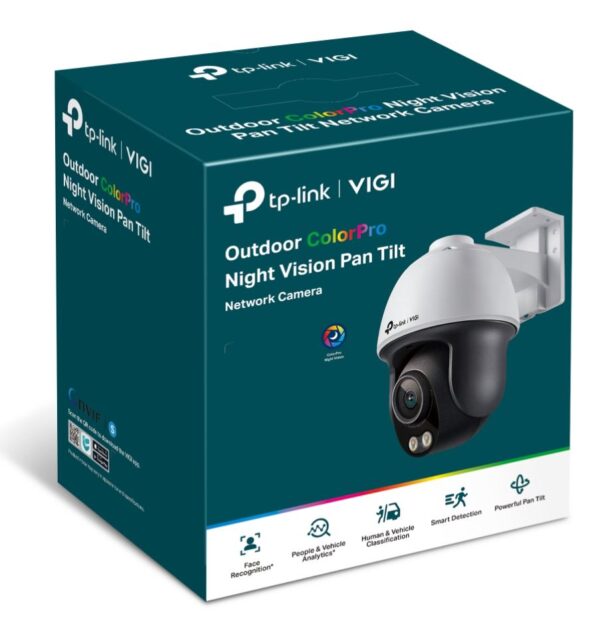 TP-Link VIGI C540S(4mm) VIGI 4MP Outdoor ColourPro Night Vision Pan Tilt Network Camera