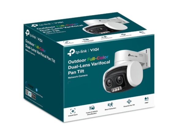 VIGI 4MP Outdoor Full-Color Dual-Lens Varifocal Pan Tilt Network Camera