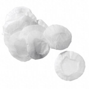 Soft cotton hygiene cover (10 pieces). For use with leatherette ring earpads or acoustic foam earpads. Perfect if different listeners are using the same headset.
