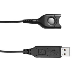 Sennheiser Headset connection cable: USB - EasyDisconnect (sound card integrated in USB plug).