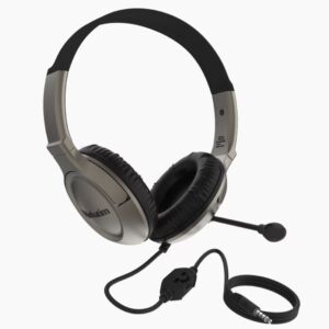 Verbatim Multimedia Headset with Noise Cancelling Boom Mic - Graphite