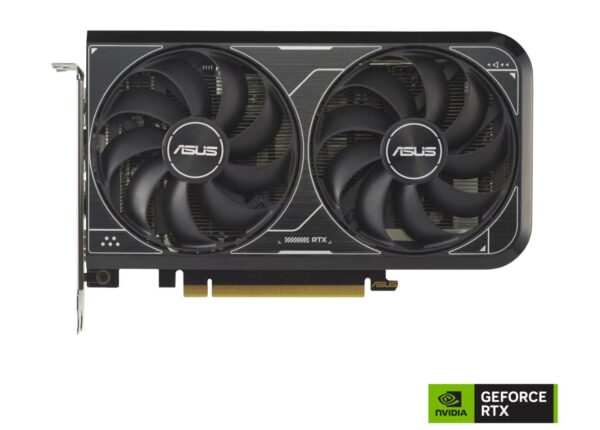 ASUS Dual GeForce RTX™ 4060 V2 OC Edition 8GB GDDR6 with two powerful Axial-tech fans and a 2-slot design for broad compatibility