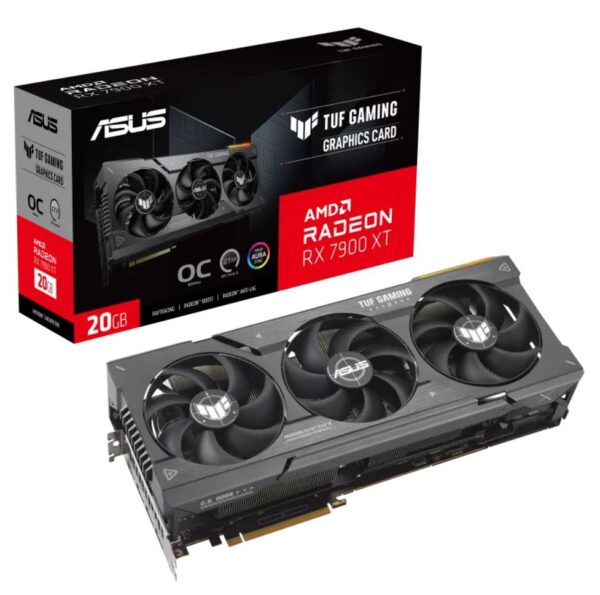 ASUS TUF Gaming Radeon™ RX 7900 XT OC Edition 20GB GDDR6 optimized inside and out for lower temps and durability