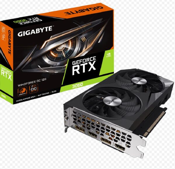 Gigabyte GeForce RTX™ 3060 WINDFORCE OC 12G 1.0 GDDR6 Video Card