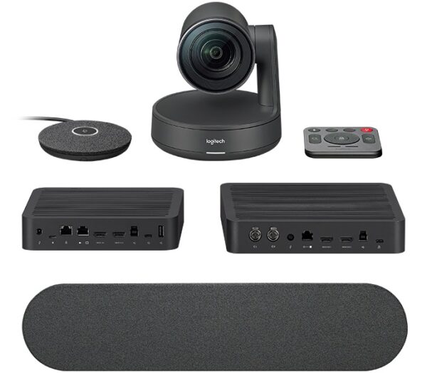 Logitech Rally Ultra-HD Color Camera Video Audio Conferencing Automatic Control Pan/Tilt/Zoom 90° View 15X HD Zoom 13 Megapixel 60fps Autofocus-